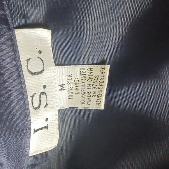 Women’s Silk Jacket, M, lined, lightweight, Animals Embroidered, Navy & White - Picture 5 of 8